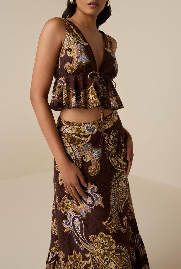 Hemant & Nandita Reem Peplum Top