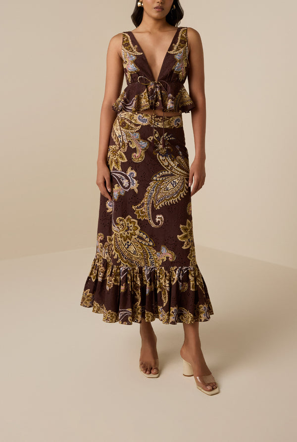 Hemant & Nandita Reem Peplum Top