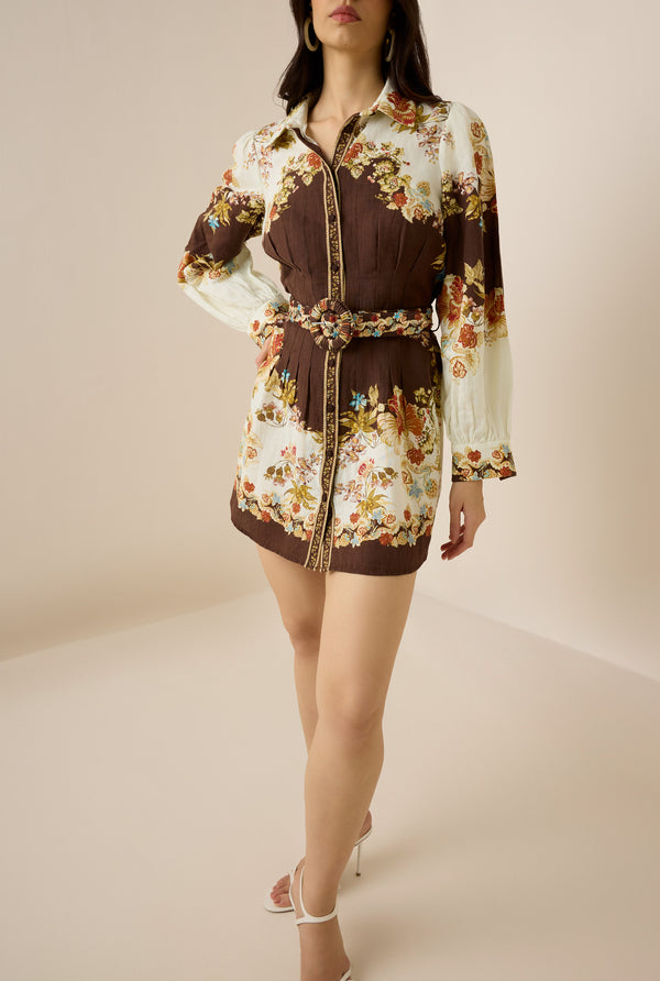 Hemant & Nandita Rohi Short Shirt Dress