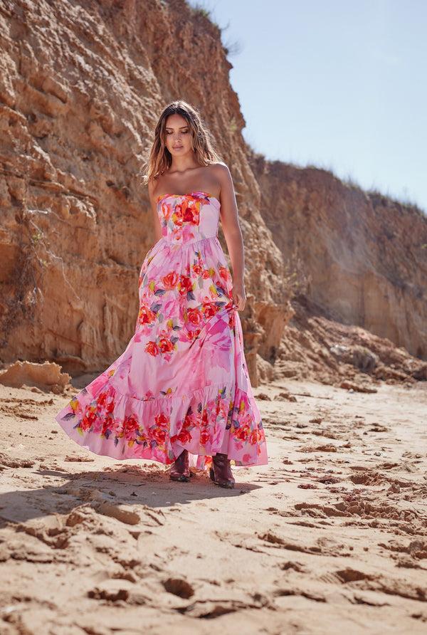 Hemant & Nandita Rosa Corset Dress