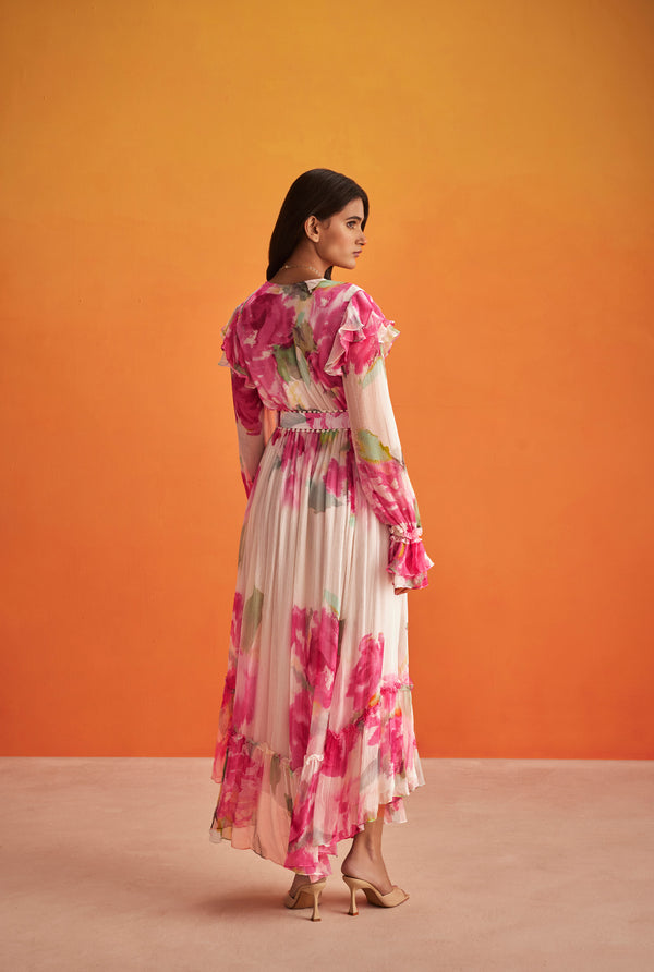 Hemant & Nandita Rosa Long Dress