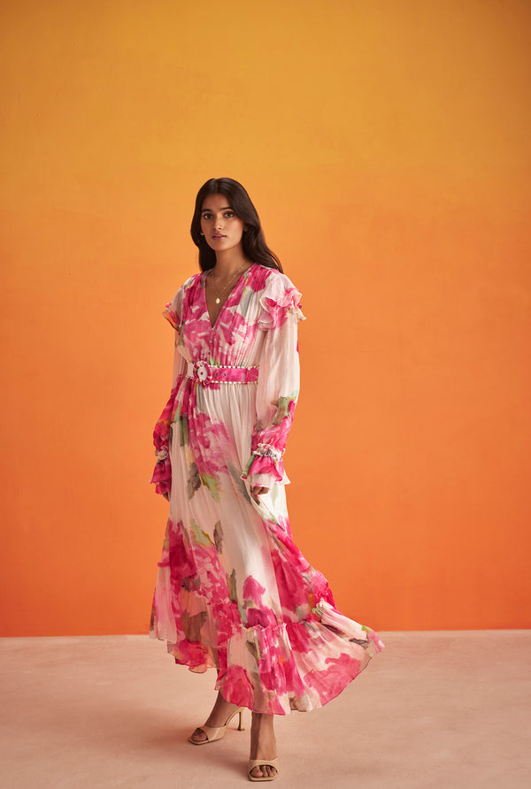 hemant & nandita Rosa Long Dress