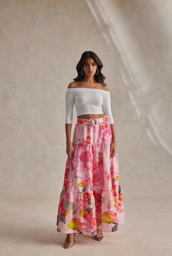 hemant & nandita Rosa Long Skirt