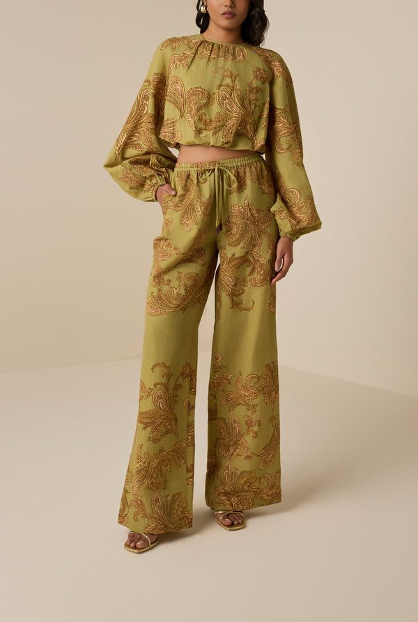 Hemant & Nandita Sakhi Bubble Hem Top