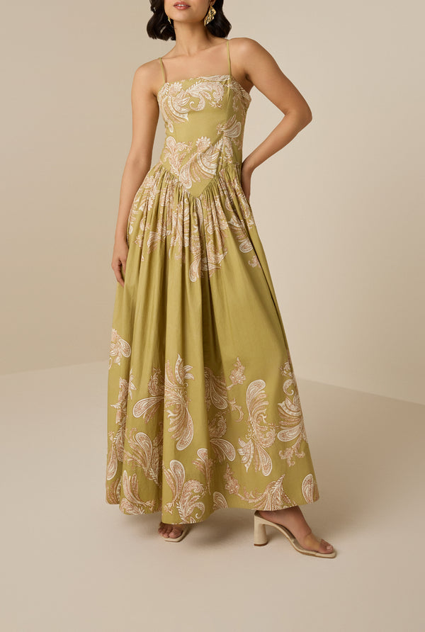 hemant & nandita Sakhi Corset Maxi Dress