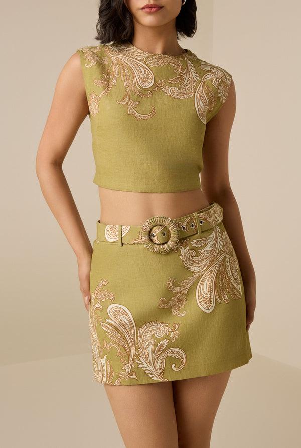 Hemant & Nandita Sakhi Mini Skirt