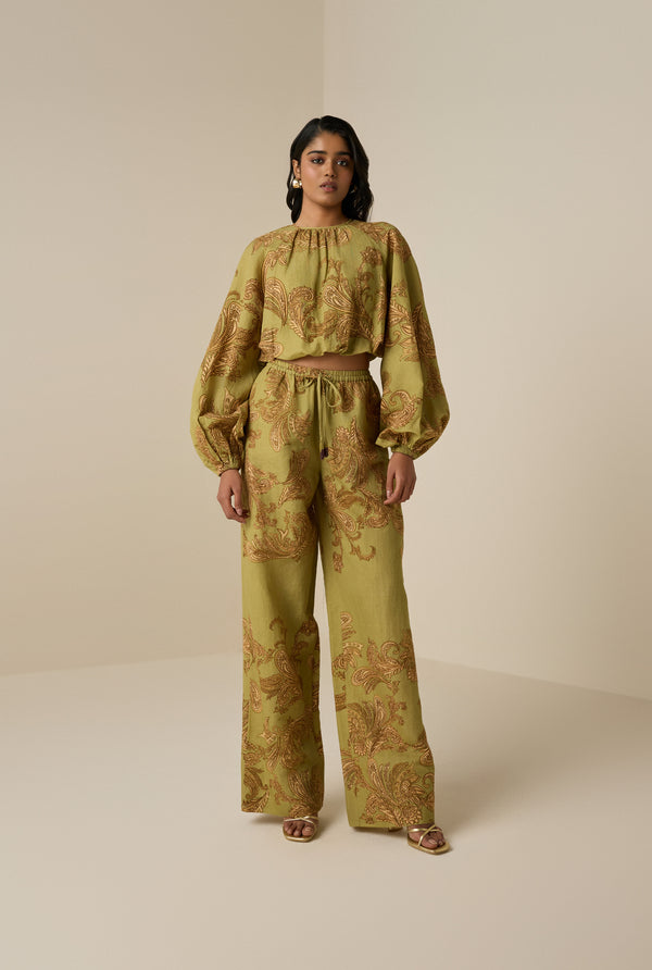 hemant & nandita Sakhi Pull on Pants