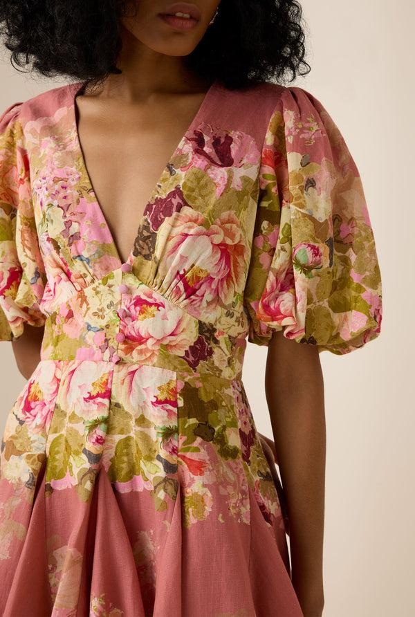 Hemant & Nandita Sama Flared Short Dress