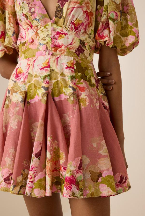 Hemant & Nandita Sama Flared Short Dress