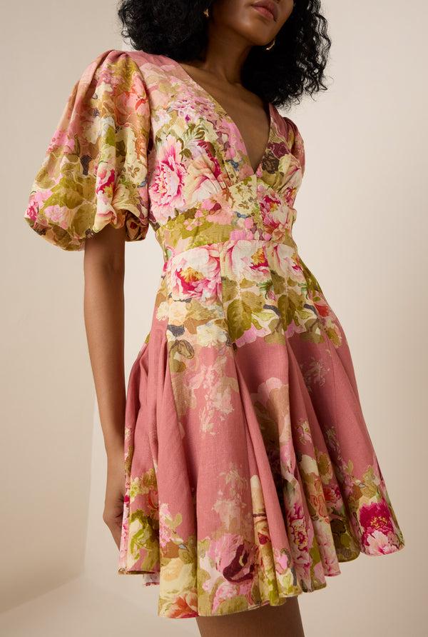 hemant & nandita Sama Flared Short Dress