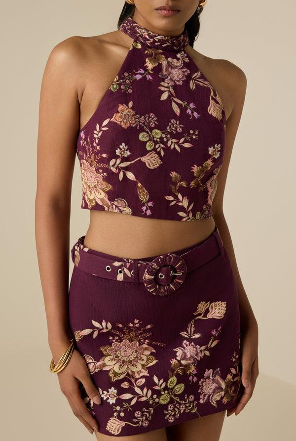 hemant & nandita Savi Halter Neck Top