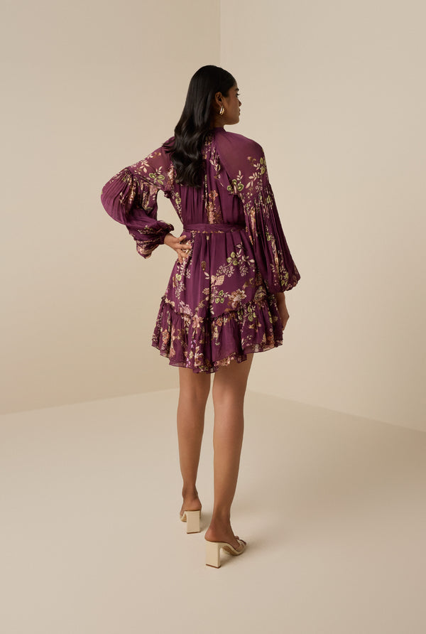 Hemant & Nandita Savi Ruffle Mini Dress