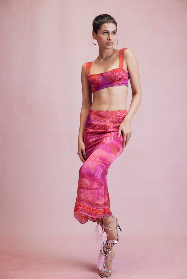 hemant & nandita Soma Midi Skirt