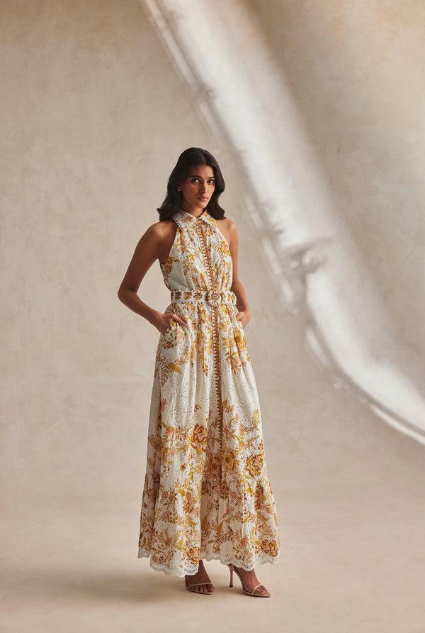 hemant & nandita Tora Long Dress