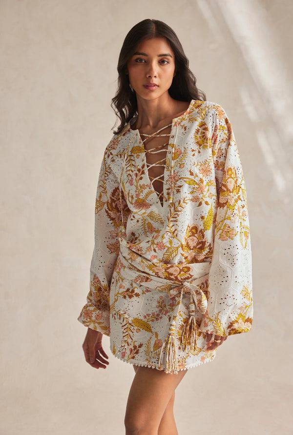 hemant & nandita Tora Short Dress