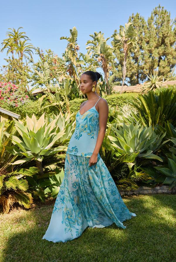 Hemant & Nandita Wani Strappy Long Dress