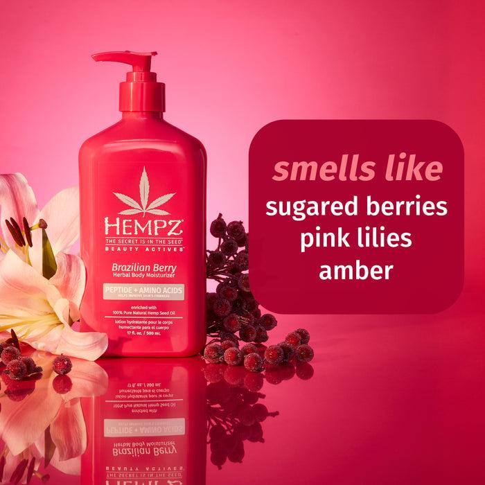 Hempz Couture Beauty Actives Brazilian Berry Body Moisturizer With Peptides + Amino Acids