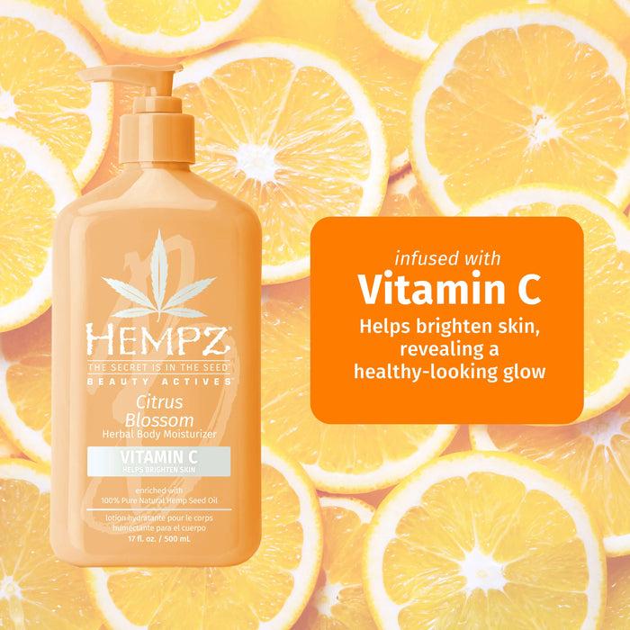 Hempz Couture Beauty Actives Citrus Blossom Body Moisturizer With Brightening Vitamin C