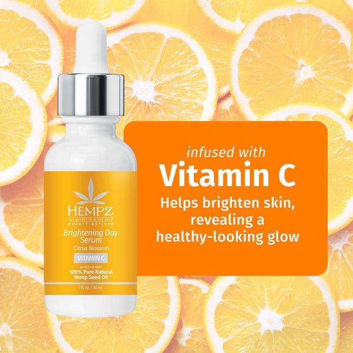 Hempz Couture Beauty Actives Citrus Blossom Brightening Day Facial Serum With Vitamin C