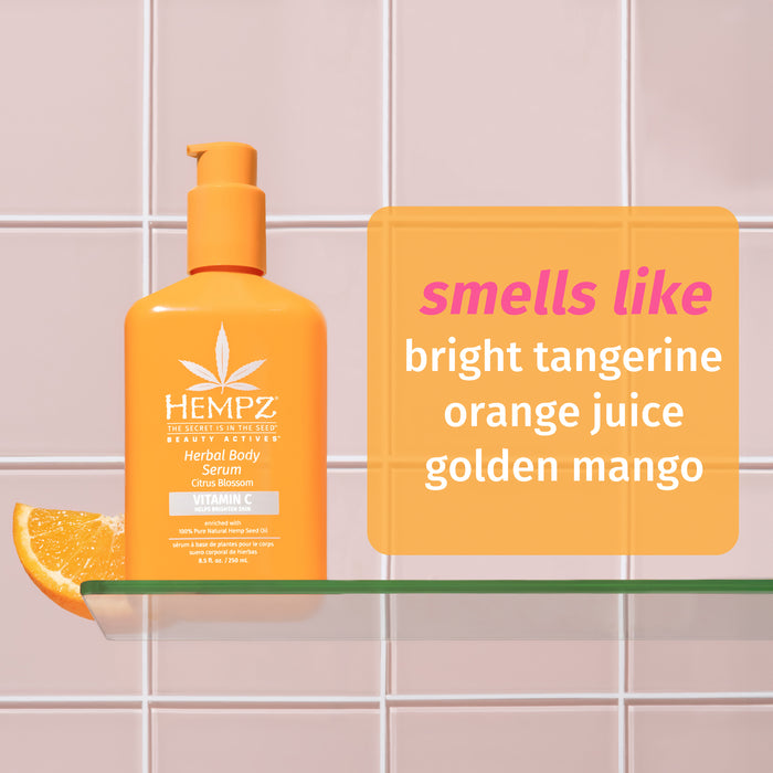 Hempz Couture Beauty Actives Citrus Blossom Herbal Body Serum With Vitamin C