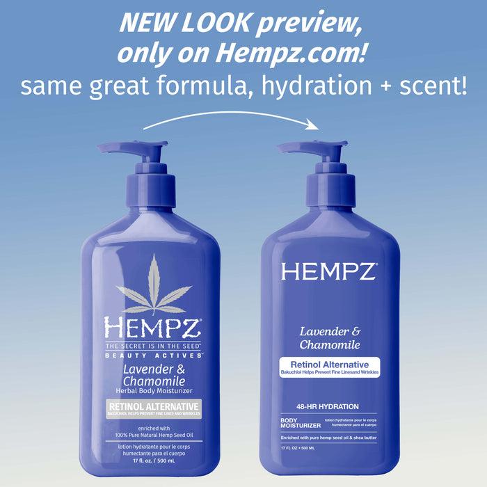 Hempz Couture Beauty Actives Lavender & Chamomile Body Moisturizer With Retinol Alternative