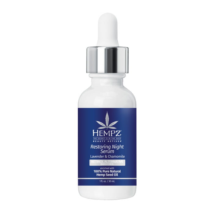 hempz couture Beauty Actives Lavender & Chamomile Restoring Night Facial Serum with Retinol Alternative