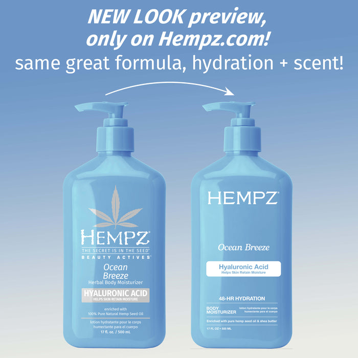 Hempz Couture Beauty Actives Ocean Breeze Body Moisturizer With Hyaluronic Acid