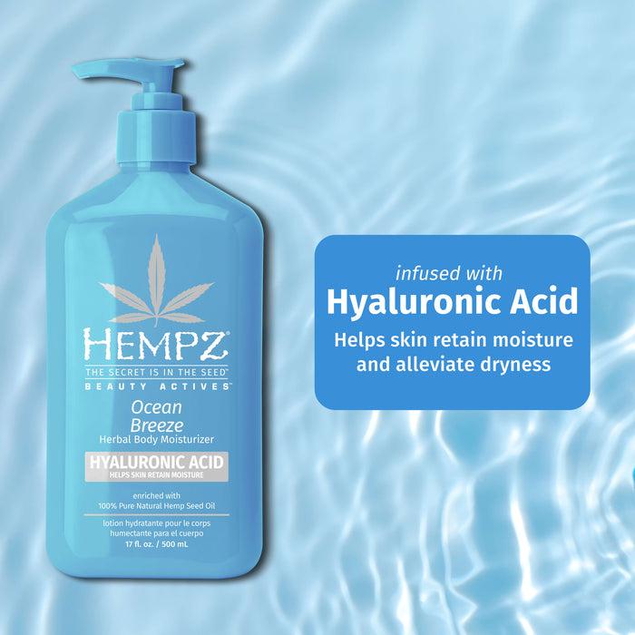 Hempz Couture Beauty Actives Ocean Breeze Body Moisturizer With Hyaluronic Acid