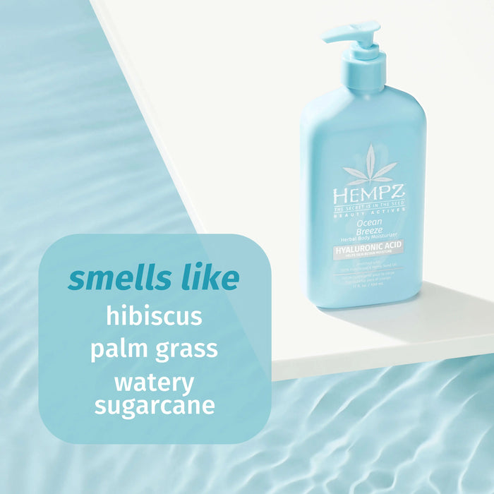 Hempz Couture Beauty Actives Ocean Breeze Body Moisturizer With Hyaluronic Acid