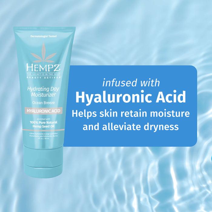 Hempz Couture Beauty Actives Ocean Breeze Hydrating Day Facial Moisturizer With Hyaluronic Acid