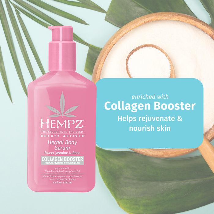 Hempz Couture Beauty Actives Sweet Jasmine & Rose Herbal Body Serum With Collagen Booster