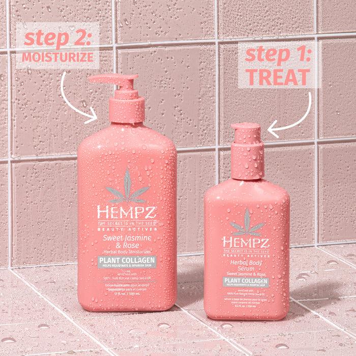 Hempz Couture Beauty Actives Sweet Jasmine & Rose Herbal Body Serum With Collagen Booster