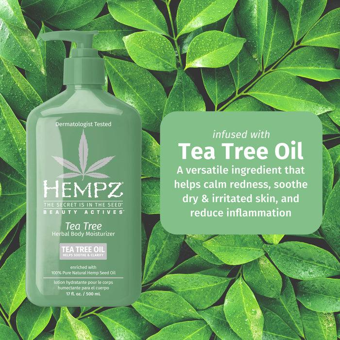 Hempz Couture Beauty Actives Tea Tree Herbal Body Moisturizer With Tea Tree Oil