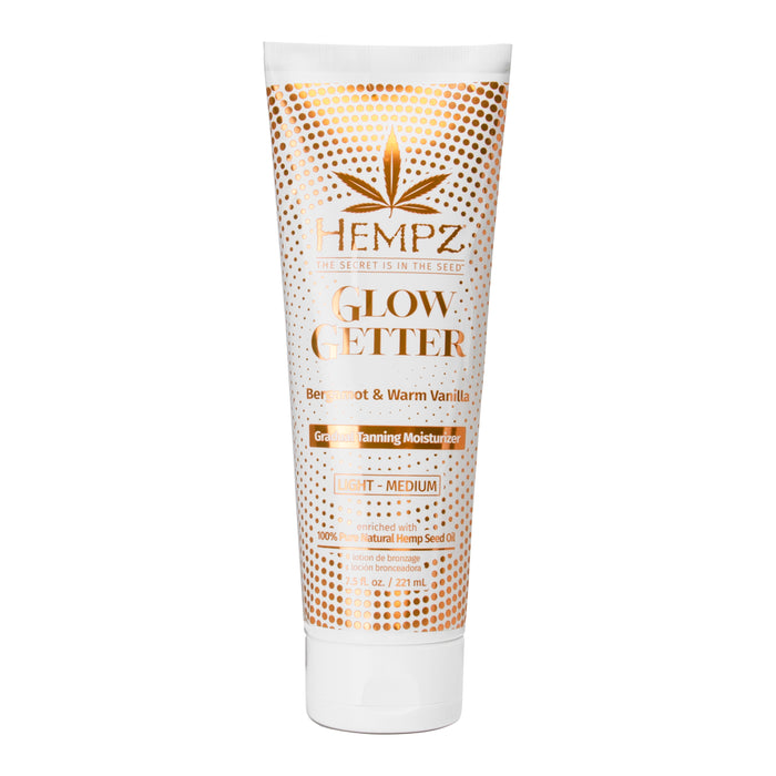 hempz couture Glow Getter Daily Gradual Tanning Moisturizer With Shimmer Light-Medium