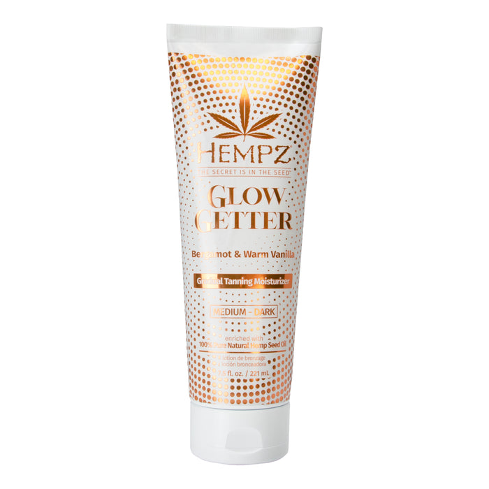 hempz couture Glow Getter Daily Gradual Tanning Moisturizer With Shimmer Medium-Dark