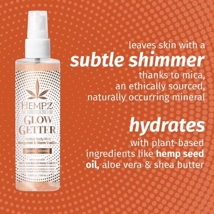 Hempz Couture Glow Getter Herbal Body Mist With Shimmer