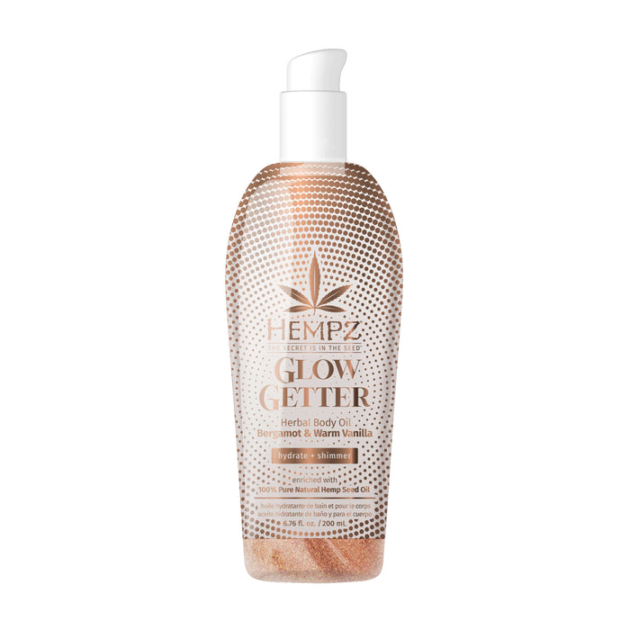 hempz couture Glow Getter Herbal Body Oil with Shimmer