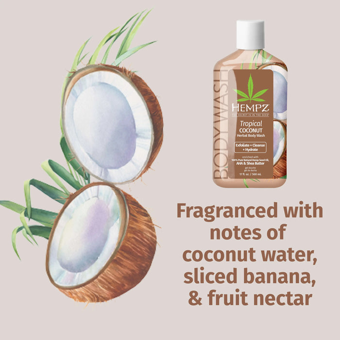 Hempz Couture Tropical Coconut Herbal Body Wash