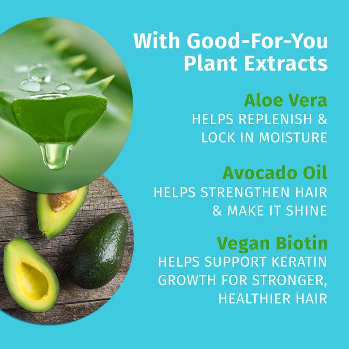 Hempz Couture Original Floral Banana Herbal Shampoo With Vegan Biotin & Aloe Vera For All Hair Types