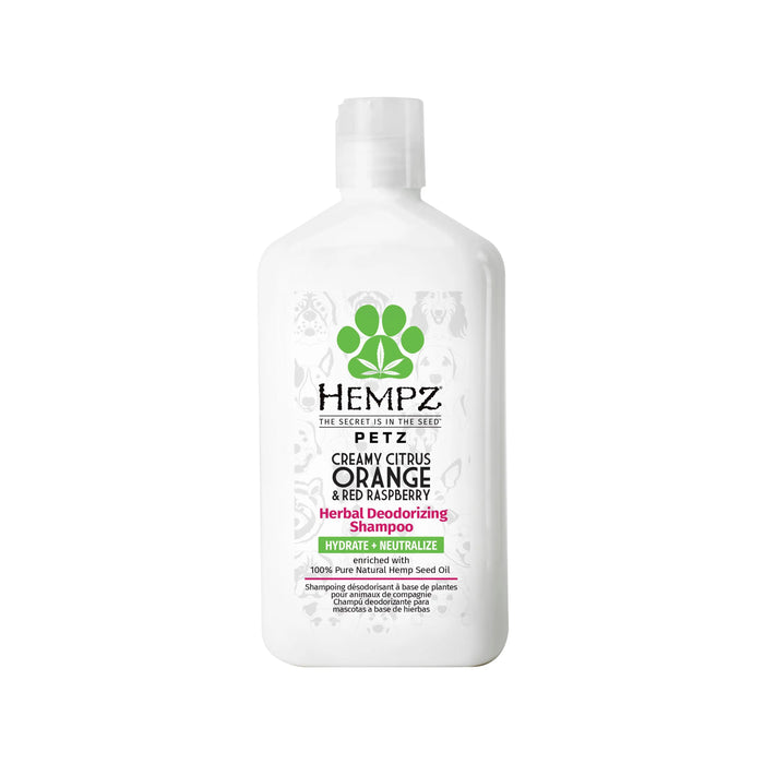 hempz couture Petz Creamy Citrus Orange & Red Raspberry Herbal Deodorizing Shampoo