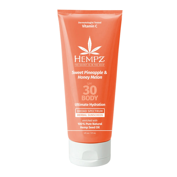hempz couture Sweet Pineapple & Honey Melon Herbal Body Moisturizing Sunscreen SPF 30