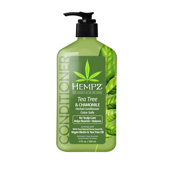 hempz couture Tea Tree & Chamomile Herbal Conditioner with Vegan Biotin & Tea Tree Oil for Scalp Care