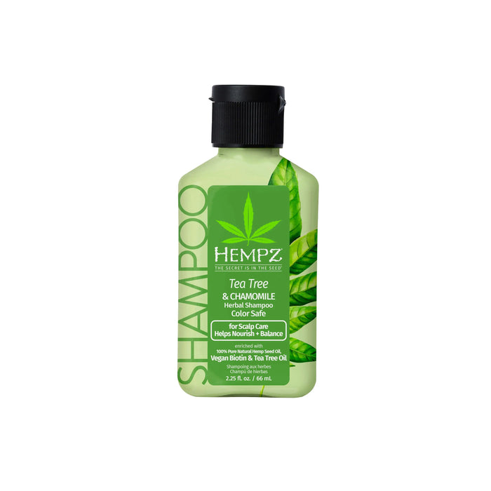 Hempz Couture Tea Tree & Chamomile Herbal Shampoo With Vegan Biotin & Tea Tree Oil For Scalp Care