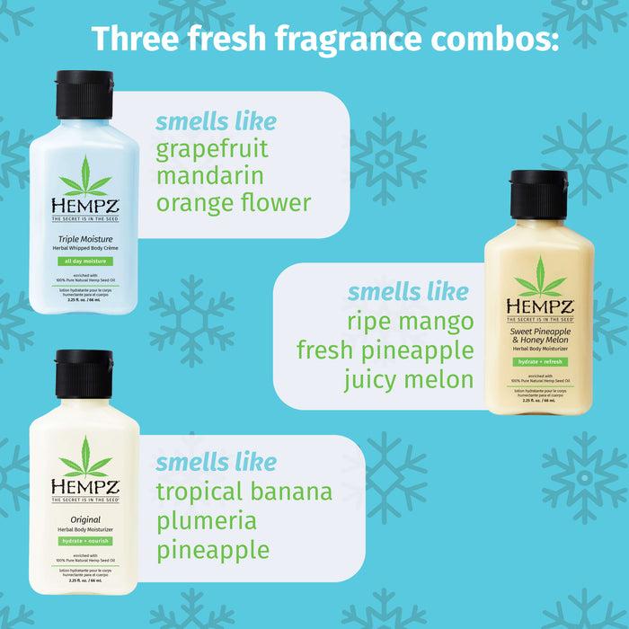 Hempz Couture Tis' The Season Mini Moisturizing Lotions Gift Set