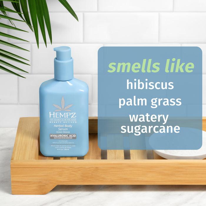 Hempz Couture Travel-Size Beauty Actives Ocean Breeze Herbal Body Serum With Hyaluronic Acid