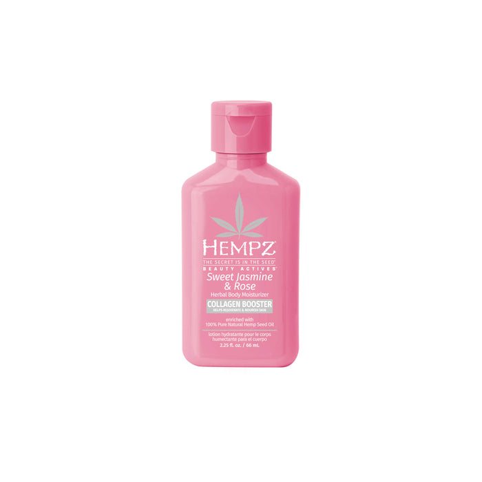 hempz couture Travel-Size Beauty Actives Sweet Jasmine & Rose Herbal Body Moisturizer with Collagen Booster