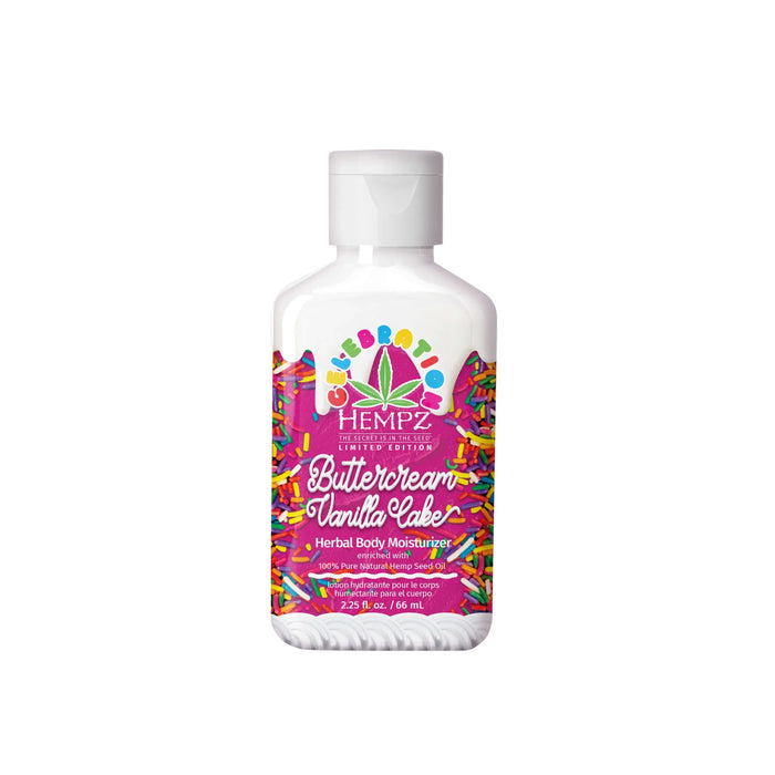 hempz couture Travel-Size Celebration Buttercream Vanilla Cake Herbal Body Moisturizer