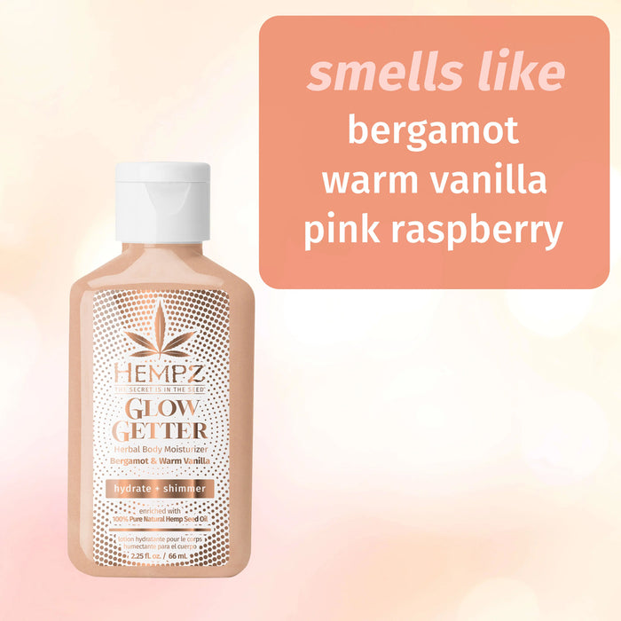 Hempz Couture Travel-Size Glow Getter Herbal Body Moisturizer With Shimmer