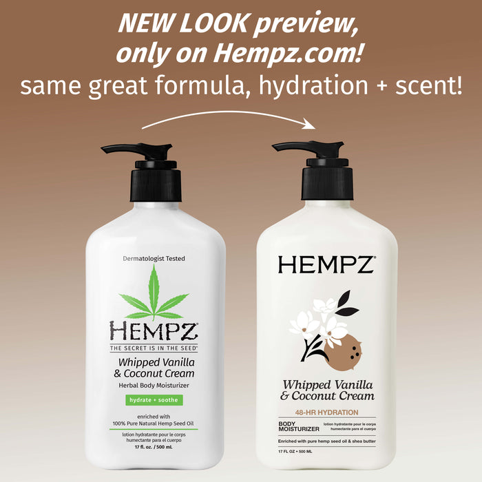 Hempz Couture Whipped Vanilla & Coconut Cream Body Moisturizer