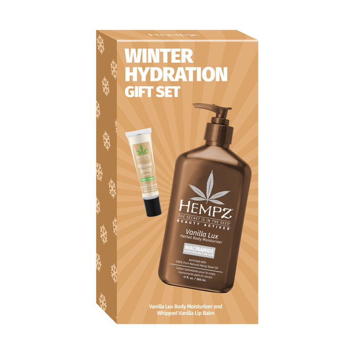 Hempz Couture Winter Hydration Vanilla Lotion & Lip Balm Gift Set